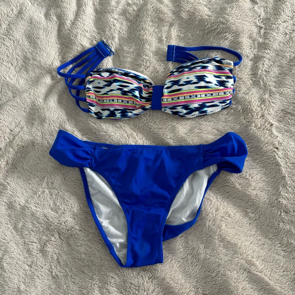 Victoria’s Secret PINK Blue Bandeau Bikini